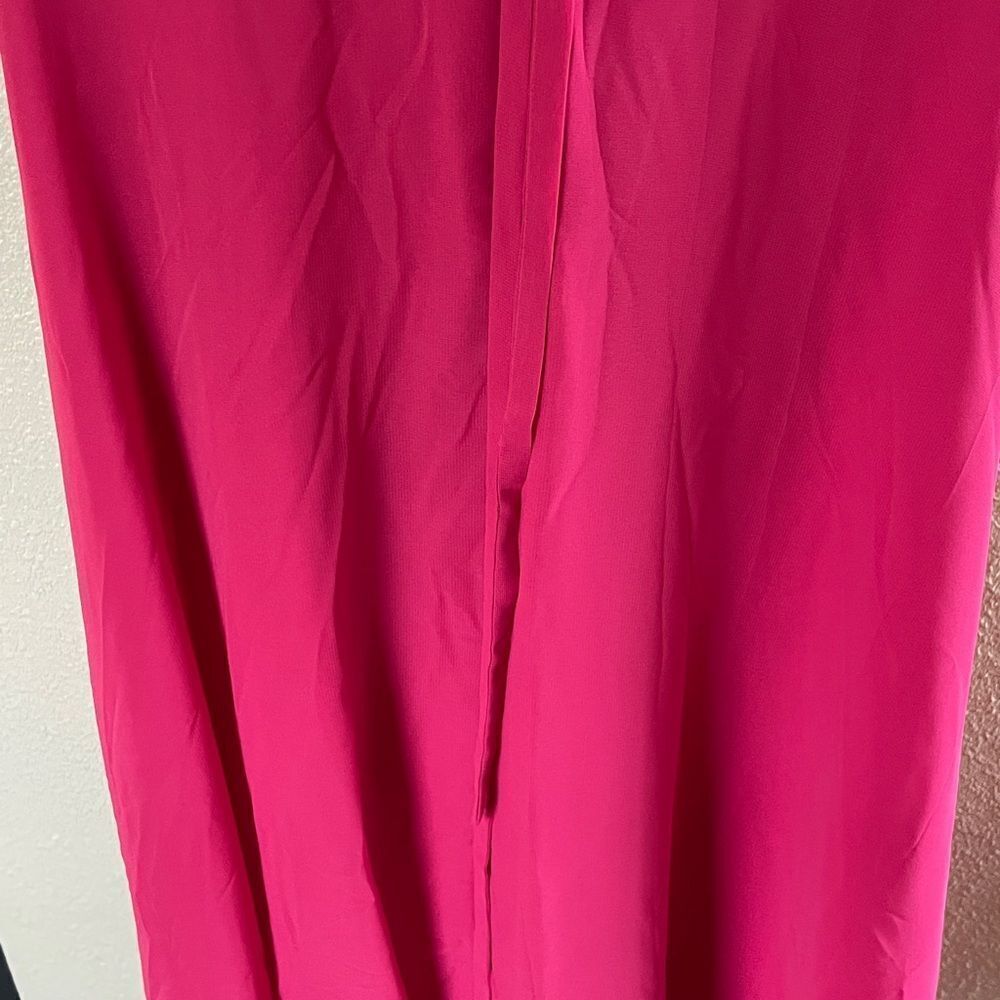Morilee By Madeline Gardner Maxi Strappy Formal Dress Bridesmaid Berry Pink 12 - Picture 11 of 16